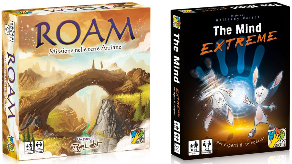 Immagine di come appaiono le scatole di Roam e The Mind Extreme in 3D