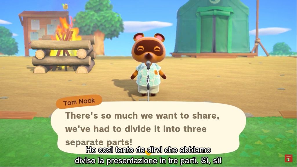 Tom Nook ci presenta le principali novità del gioco