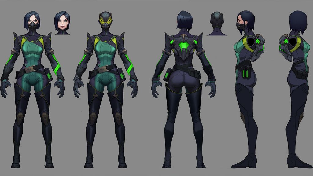 Il concept art di Viper, uno dei personaggi in Valorant