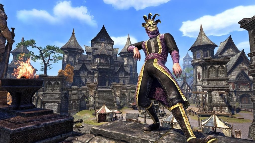 Un giullare durante il Jester's Festival in The Elder Scrolls Online
