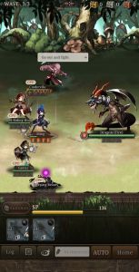 Schermata di combattimento di SINoALICE