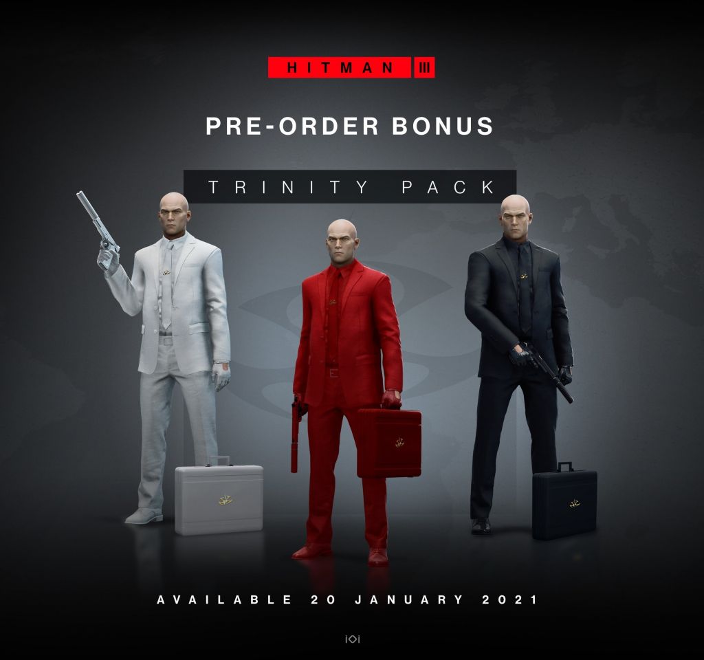 Trinity Pack con Agente $7 in abiti rosso, bianco e nero