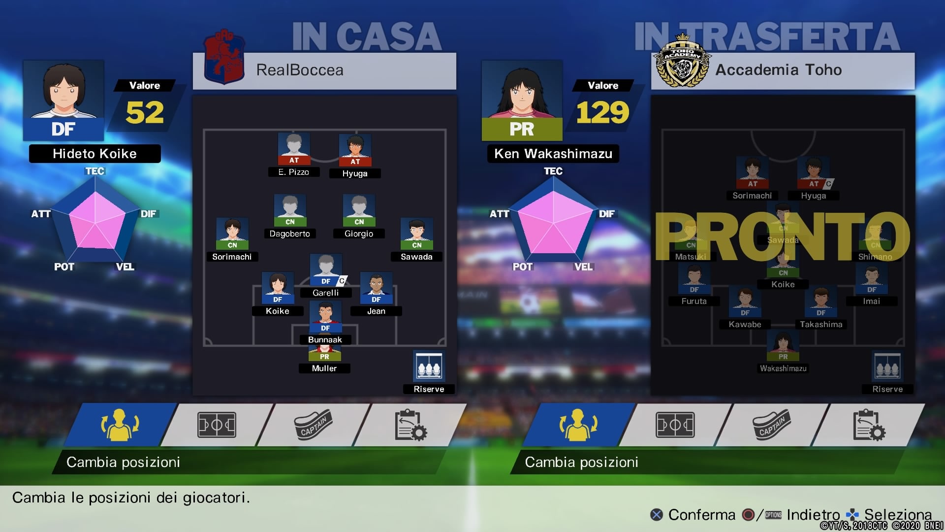 Captain Tsubasa Rise of New Champions guida al Difensore Distruttore